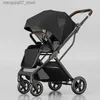 Barnvagnar# Portable Lightweight High View Baby Barnvagn Baby Barnvagn 0 till 3 år Vikning av flera sit eller ligger ner nyfödda barnvagn L240319
