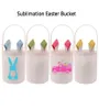 Sublimatie Paasemmer Feestelijke DIY Blanks Bunny Mand Draagbare Outdoor Boodschappentas met Konijnenoren Sf2b205816363