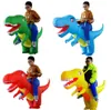 Adulto crianças traje inflável halloween dragão dinossauro cosplay trex fantasia vestido crianças passeio em trajes dino purim g09251540624