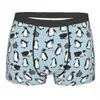 Underpants Men Cute Penguin Cartoon Animal Boxer Briefs Shorts Panties Soft Underwear Homme Fashion S-XXL Underpants 24319