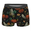 Mutande Uomo Zucca Fantasma Halloween Spettrale Biancheria intima lunga Hot Boxer Mutandine Maschili Mutande a vita media S-XXL 24319