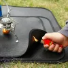Mat Outdoor Camping Fireproof Tiek piknikowy Grill Flame Retardant Ochronne Mata Silikonowa powlekana ognioodporna mata grilla Sprzęt BBQ