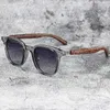 نظارة شمسية جديدة رجالي عتيقة الخشب النظارات الشمسية الكلاسيكية العلامة التجارية طلاء عدسة عدسة والسيدات غليان القيادة 2404