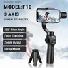 Stabilizzatori Roretas nuovo F10 stabilizzatore giunto universale portatile supporto per telefono selfie stick con staffa di ripresa verticale regolabile Q240319