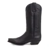 Botas 2023 pontas pontiagudas de cowboy western boots outono impermeabilizante plataforma plata