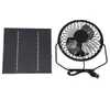 Elektrische Fans Mini Zonnepaneel Aangedreven Draagbare Fan 5W 4 Cal Kas Solar Afzuigventilator Voor Outdoor Kantoor 240319