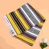 Chair Covers Blended Mexican Blanket Yoga Mat Cape Woven For Bedroom Sofa Car (Yellow 130x180cm)