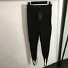 Pantaloni legging da donna di design di lusso Pantaloni neri elasticizzati dimagranti a matita Pantaloni a gamba alta a vita alta