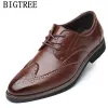 SCARPE SCARPE BROGUE UOMINI CLASSICO CLASSO MENS SCARPE FORMALE SCARPE GENUNA MENS ILITARI SCARPE DI CARNE DI BRIME ZAPATOS DEI