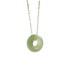 Luxe kleine menigte ontwerp Sense Hotan Jade kraag ketting nieuwe mode hanger ketting