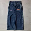 JNCO Baggy Jeans Hip Hop Rock Stickerei Muster Männer Frauen Mode Streetwear Retro Harajuku Hohe Taille Breites Bein 240318