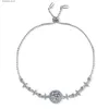 Braccialetti con ciondoli Argento sterling 925 Creato 1 CT Moissanite Pietra preziosa Braccialetto Fascino Matrimonio Gioielleria raffinata Trasporto di goccia all'ingrosso L240319