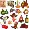 Y2K Patchs thermocollants pour vêtements à coudre sur appliques de réparation Patch brodé Décorations West Cowboy Badge DIY Veste Sac à dos Chapeau Vêtements Accessoires