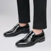 Chaussures Men Office Oxford Wedding Shoe Casual Antislip Loafer Party Wedding Flat Slip on Footware Men's confortable Business Cleits Shoe