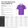 Męskie koszule Purple Lavender Beach Shirt Flower Druku