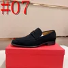 40model Nieuwe luxe Loafers Men schoenen Solid Color Fashion Business Casual Wedding Party Daily Classic Metal Chain Slip-on Designer Dress