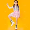 Abbigliamento da palco Costume da ballo estivo per bambini Abito/pantaloni online con paillettes Set Ragazza Hip-hop Modern Jazz Street Performance