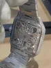 Lyxurklockor för Mens Mechanical Hop Lab Moissanite Iced Out VVS Top Brand Swiss Designers Wristwatch