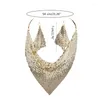 Foulards 3pcs / Set Femme Mascarade Écharpe avec boucle d'oreille en alliage pour dames