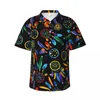 Men's Casual Shirts Bohemian Dream Catcher Beach Shirt Thunder Hawaiian Men Trendy Blouses Short Sleeve Korean Fashion Design Top