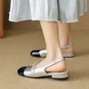 Mingman Women's Shoes Sandals 669-1平らな底を持つ女性のためのBaotouサンダル、フランススタイルの平らな底とシングルシューズ、小さな香りのメアリースタイル