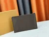حقيبة مصممة فاخرة جلدية حقيقية محفظة القابض بالاس برازا محفظة المرأة سستة ipad mini الحقائب عملة المحافظ حاملات البطاقات المحمولة M60910.