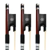 Guitar 3PCS 4/4 Full Size Student Violin Bow Well Balanced Handmade Brazilwood Bow With Horsehair Ebony Frog Level 780