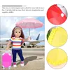 Guarda-chuvas 4 Pcs Mini Guarda-chuva Decoração Pequena Renda Decorativa Prop Fine Crianças Brinquedo Pano Minúsculo Criança Adorna
