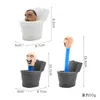The new skibidi toilet plush Toilet Human retractable tube vinyl squeeze doll toy decompression toy