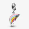 S925 Silver Colorful Rainbow Dangle Charm for Women Fashion Girting Gift عيد ميلاد شكر سحر Bead Bracelet Jewelry 799351C01 Fashion Jewel