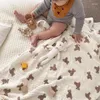 Cobertores infantis manter quente colcha crianças gaze toalha de banho swaddle abraço cobertor para crianças nascidas envoltório sleepsack carrinho de bebê cama