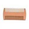 Beard Comb Kit for Men Wooden with PU Leather Case Brush Care Pocket Men's Hair Peine