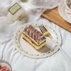 Plates Rose Pattern Dinner Plate SetRomantic Vintage Ceramic Steak Pasta Fruit Salad Cake Cream Soup Bowl Tableware Sets