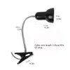 Desk Lamps Portable Clamp On Light Fixture, E27, Dimmer Switch with Timer, Gooseneck Clip on Light for Plants, Tortoise Aquarium Lighting Accessories (Excl. Bulb.)
