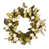 Dekorativa blommor 12 "Artificial Wreath Rose Flower Door For Wedding Wall Home Decor