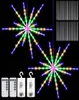 112 LED String Lights Firework Meteor DIY Lamps Strip Decorative Twinkle Starry Starburst Remote Control 8 Modes Battery Solar Law8873773