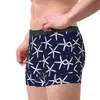 Onderbroek Mannen Boxershorts Slipje Blauw En Wit Zeester Zacht Ondergoed Mannelijke Nieuwigheid S-XXL Onderbroek 24319