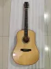 Gitarr All Solid Wood Acoustic Guitar, Spruce Top, Mahogny Side Back, vuxen folkgitarr, riktiga foton, avancerad 41 ", Abalone Shell Life Tree