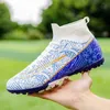 HBP Non-Brand Kids jongens hoge top lange spikes voetbalschoenen afdrukken outdoor trainingsschoenen school gebroken nagel voetbalschoenen voor heren dames