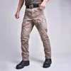 Męskie spodnie taktyczni wojskowi mężczyźni zwalczają wodoodporny ładunek wielofunkcyjny oddychający do oddychania joggery Swat Army Spodni Rozmiar S-3xl