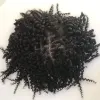 Toupets Toupet pour hommes noirs Toupet cheveux Afro bouclés toupet 8x10 '' PU et système de dentelle Mono 100% cheveux humains avec postiche de toupet de couleur 1B