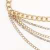 Paski Tannn Women Belt Fashiosexy Diamonds Chain Designer Gold White Vintage Wysoka jakość 2024