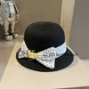 여름 짚 모자 선 하트 디자이너 버킷 모자 선 바이저 여성 야외 휴가 캡 도트 프린트 장착 골프 어부 모자