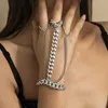 Hot selling punk multi-layer Cuban chain finger chain bracelet Bohemian tassel finger chain Women's fashion bracelet Give girlfriend gift