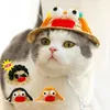 Köpek giyim kostüm saman kapakları Kediler için Partisi Partisi Başlık Giydirme Şapka Festivali Doğum Günü Partileri Mini