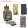 أكياس تكتيكية مول 12GA 12 Gauge Shells حامل الصدفة مجلة حقيبة حقيبة اطلاق النار على خراطيش البندقية Airsoft Bullet Bulet