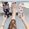 Slippers mode fruit print vrouwen slippers zomers huis slippers peach banaan aardbeien watermeloen patroon cartoon sandalen damesschoenen