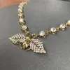 Zestawy biżuterii designerskiej modne bransoletki moissanite naszyjniki damskie luksusowy diamentowy owad bransoletka g naszyjnik złota łańcuch