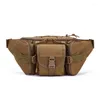 Sacs de taille Tactique Hommes Pack Nylon Randonnée Bouteille d'eau Pochette de téléphone Sports de plein air Armée Militaire Chasse Escalade Camping Ceinture Sac