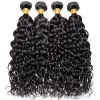 Wigs 12A Water Wave Bundles With Frontal Wet and Wavy Virgin Curly Loose Deep 100% Human Hair Bundles With Closure Peruvian Hair